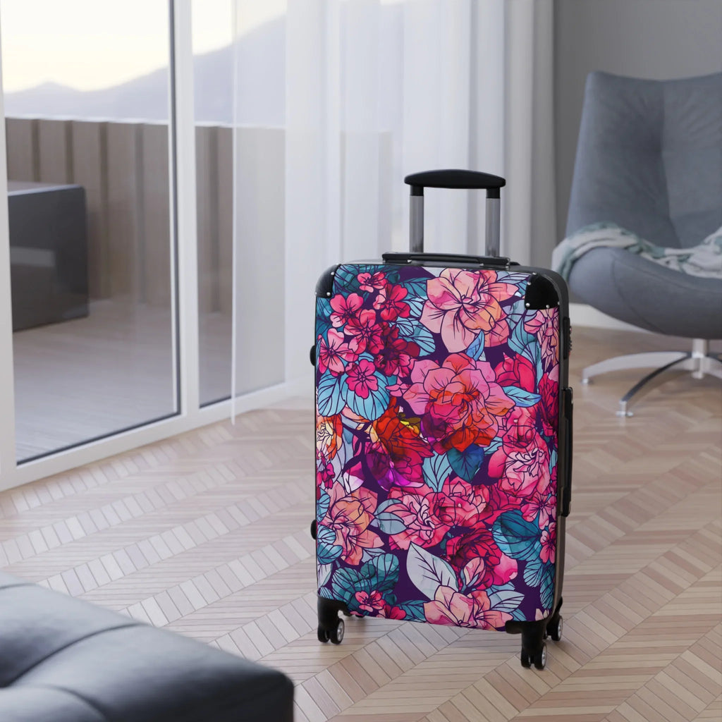 | Floral Suitcase White | Red, Bloomwave Navy, | Hardshell Pink,