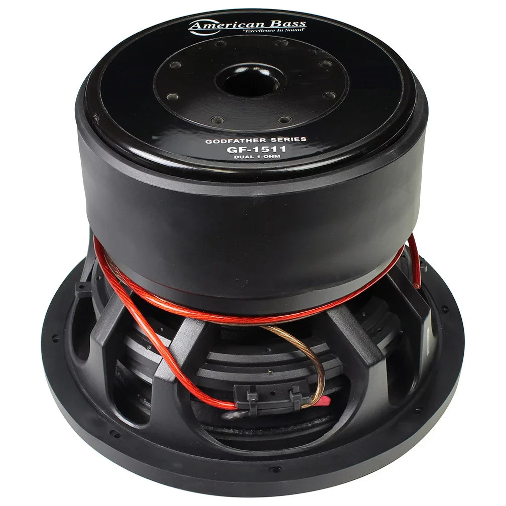 1-OHM SERIES BASS 15" CAR AMERICAN NEW RMS DVC SUBWOOFER 3000W GODFATHER GF-1511