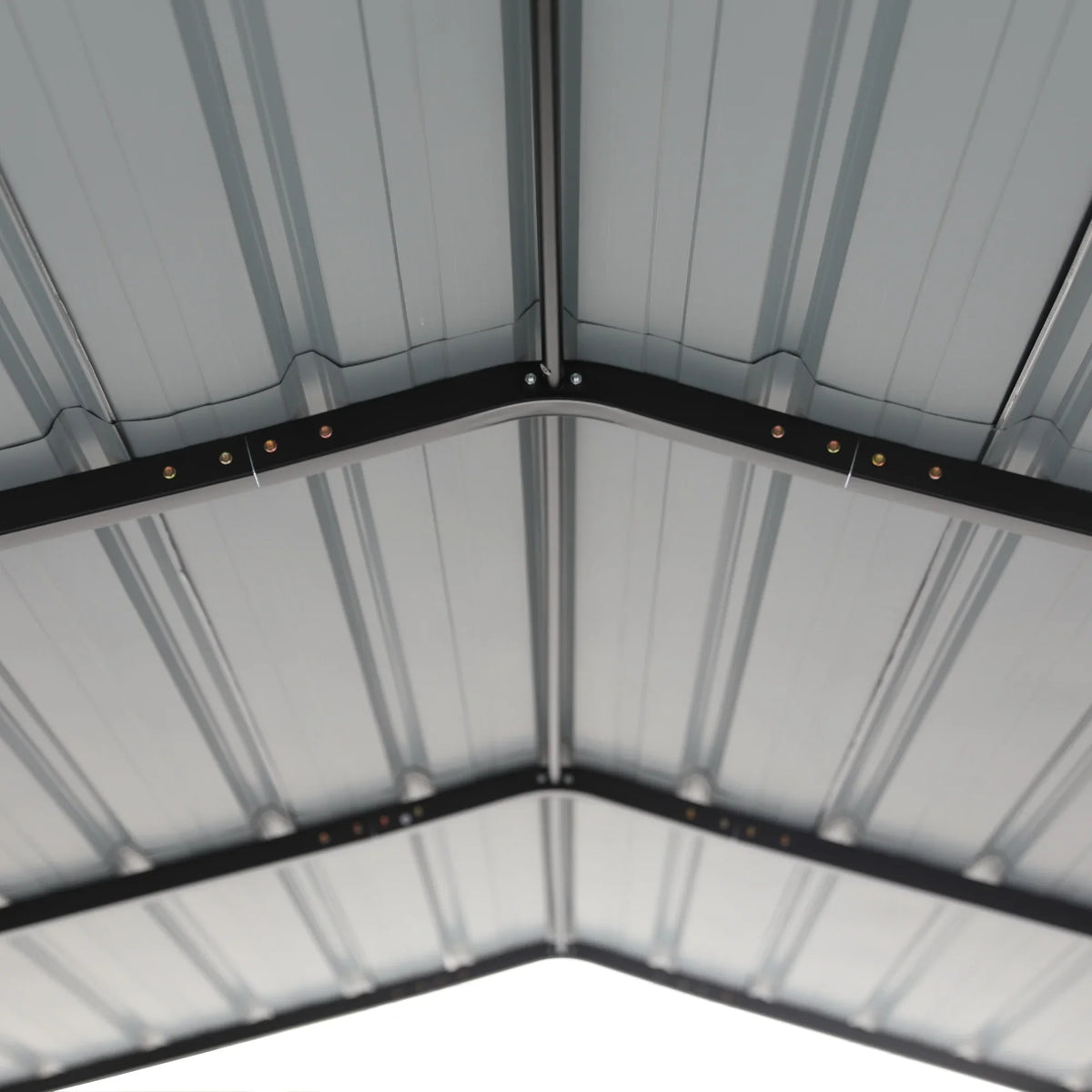 Heavy-Duty 20 Metal Steel Garage Shelter, Living Gray ft Roof, Summit Galvanized with Carport x Storage Car 12