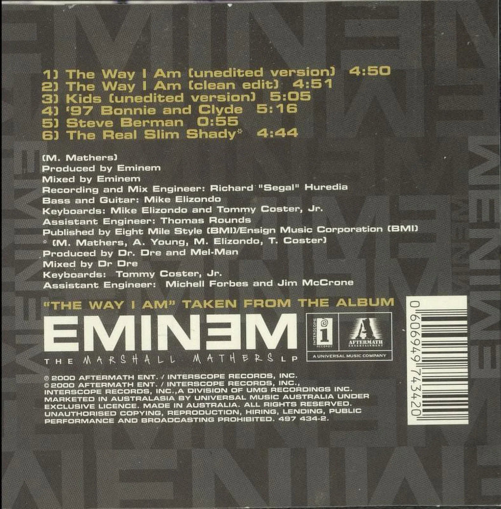 I Maxi Am CD Way - The Eminem Single -
