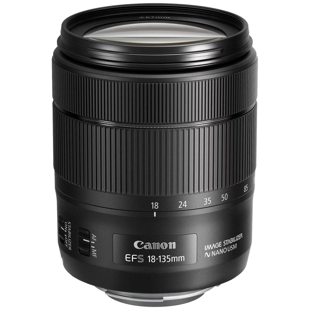 Bundle + + Camera DSLR 18-135mm 90D Accessory Case EOS Lens + Filter Canon IS Flash + 64GB USM ZeeTech with + SanDisk Card Pieces 3