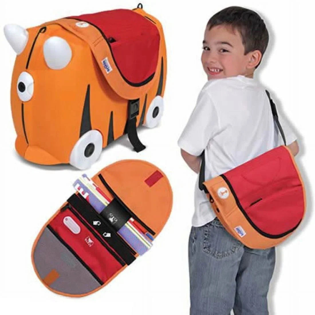 Red Carrying School Orange, Stationery, Case Trunki