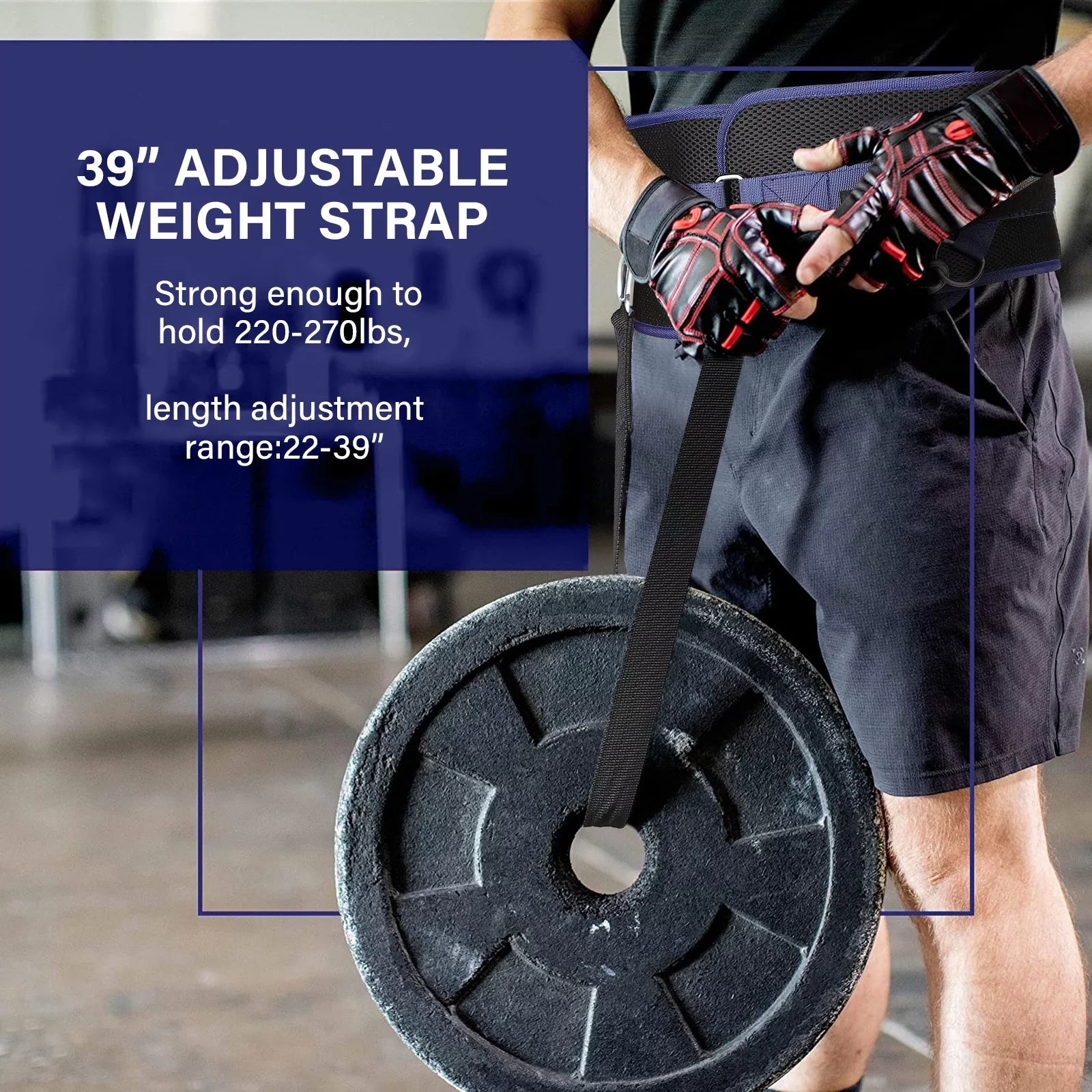 Rings&2 up,with 39 Strap,Weight 43 inch Belt inch lifting Comfort Weightlifting,Weight strap Adjustable,45-Angle Dip Bilbear Dip for Hooks Belt pulls Snap Position for