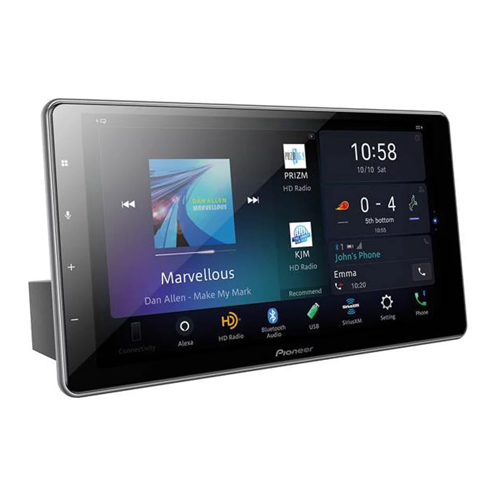 License 1-DIN Camera Pioneer Media Digital 9" DMH-WT7600NEX New Plate Receiver &