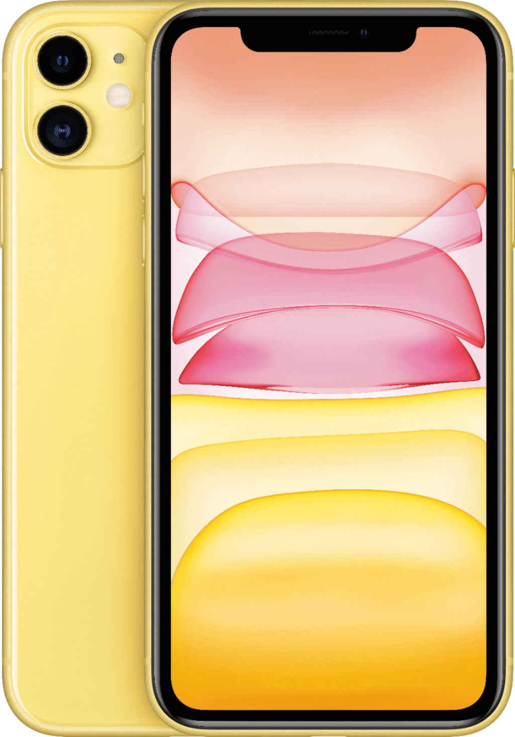 '+ Yellow 11 128GB iPhone GSM Apple CDMA (Refurbished) / (6.1-inch) - (A2111) Smartphone Restored