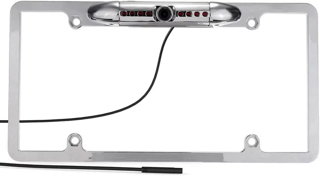 Plate Compatible Backup Angle Frame Jensen, CAM120 Vision Clarion, Sony, Night View Camera License with HD Kenwood, JVC, BOSS, Dual, Rear Waterproof 170° SoundStream, Rockford Pioneer, Stinger,