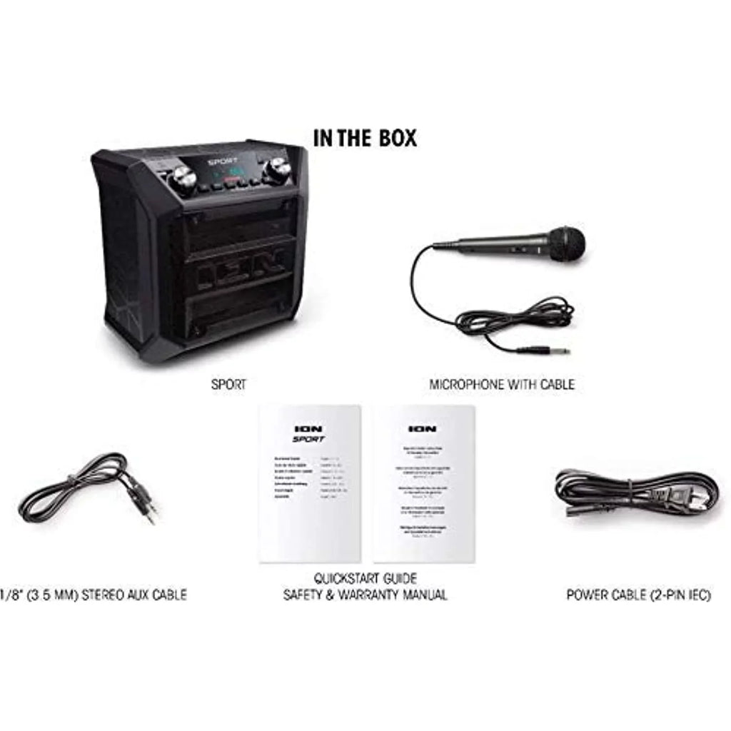 Wireless System Restored Audio Rugged (Sport SPORT (Refurbished) Bluetooth Tailgater) All-Weather ION Speaker