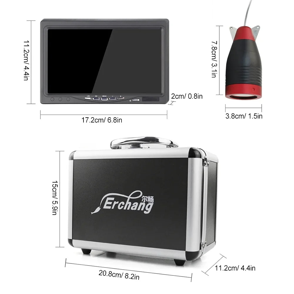 Monitor Fishing mobile Underwater Camera with Inch Fishing for - Erchang 7 Fish Finder