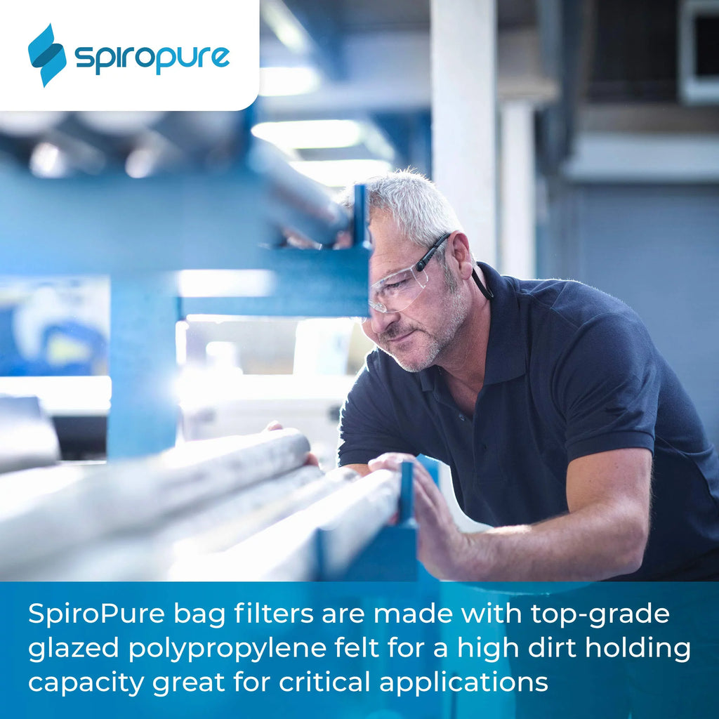 BP-410-25 Felt 25 40) Filter of SpiroPure SP-BP-410-25 Liquid Glazed #3 Polypropylene Bag 155389-03 (10”) Micron (Case