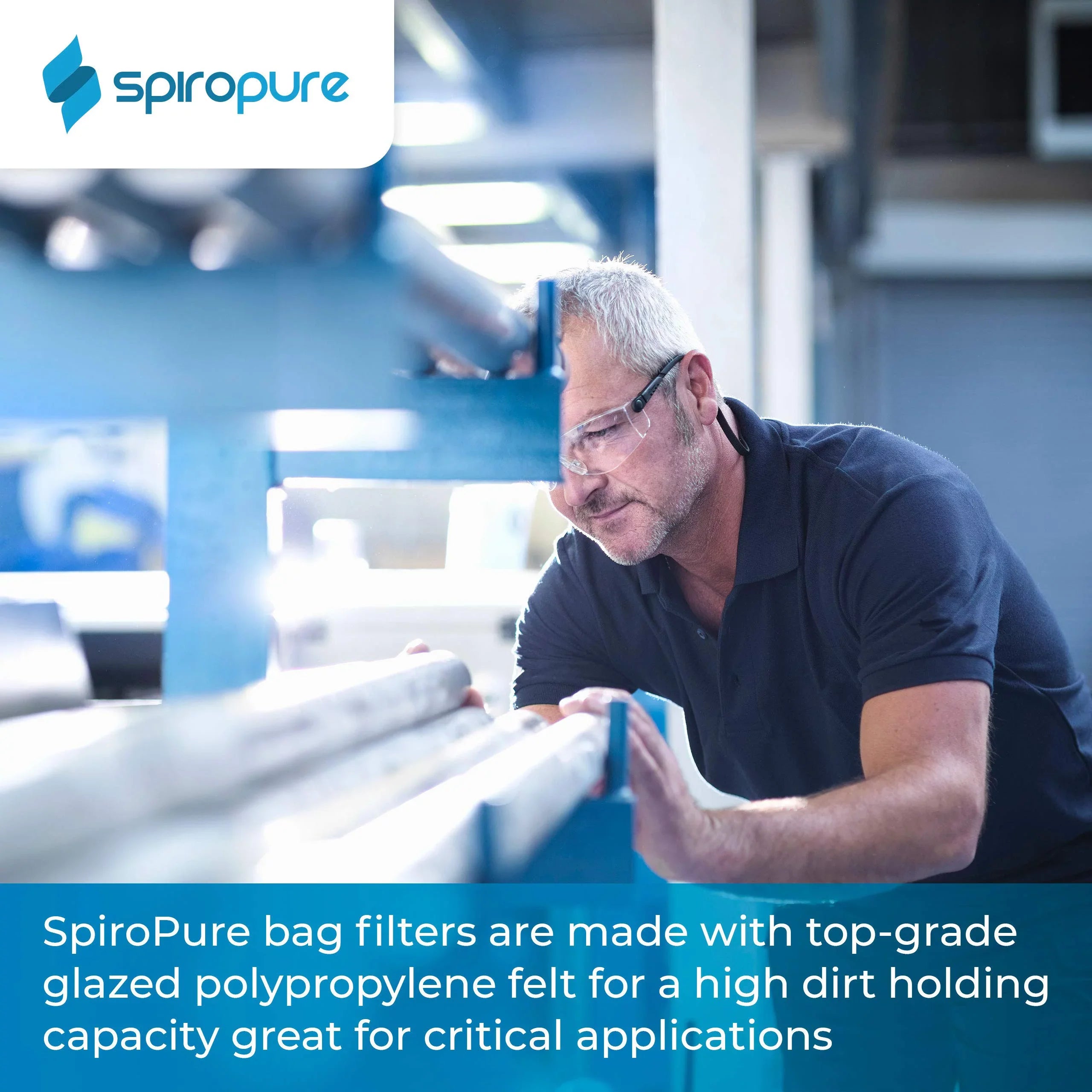 BP-410-25 Felt 25 40) Filter of SpiroPure SP-BP-410-25 Liquid Glazed #3 Polypropylene Bag 155389-03 (10”) Micron (Case