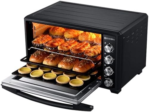 Piekarnik Elektryczny Z Funkcją Frytkownicy Powietrznej 40 L Z Konwekcją, Timerem 60 Min, Wbudowanym Oświetleniem, Kontrolą Temperatury 90°C–230°C Do