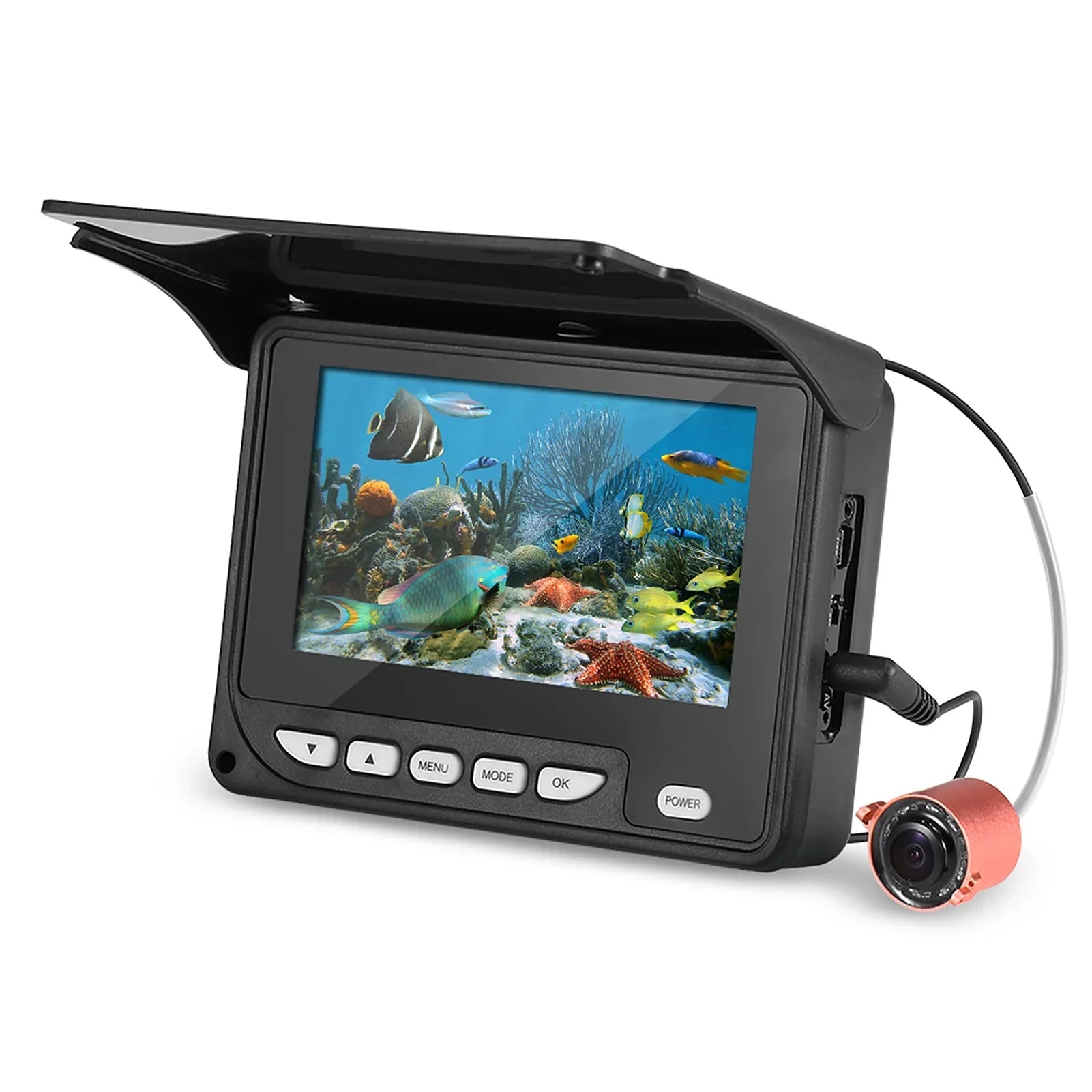 Camera Fishing Ice Waterproof with Inch Night Cable 20M Carry transportable Walmeck Bag Underwater Fishing 4.3 Fish Vision Boat Finder Camera