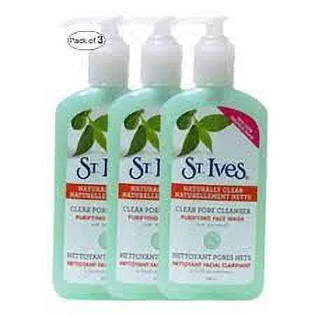 of With Ives Tea 3 Tree Purifying Pore Oil(200ml) pack ST. Clear Face Cleanser Wash
