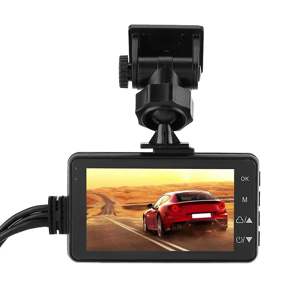 A V Double Lens Recorder 5 Driving Dvr Camera Front Rear 1 With And Motorcycle Dash