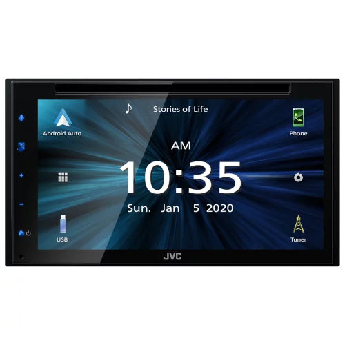 Carplay Player KW-V66BT Apple Bluetooth 6.8" Receiver+Camera JVC CD/DVD Android