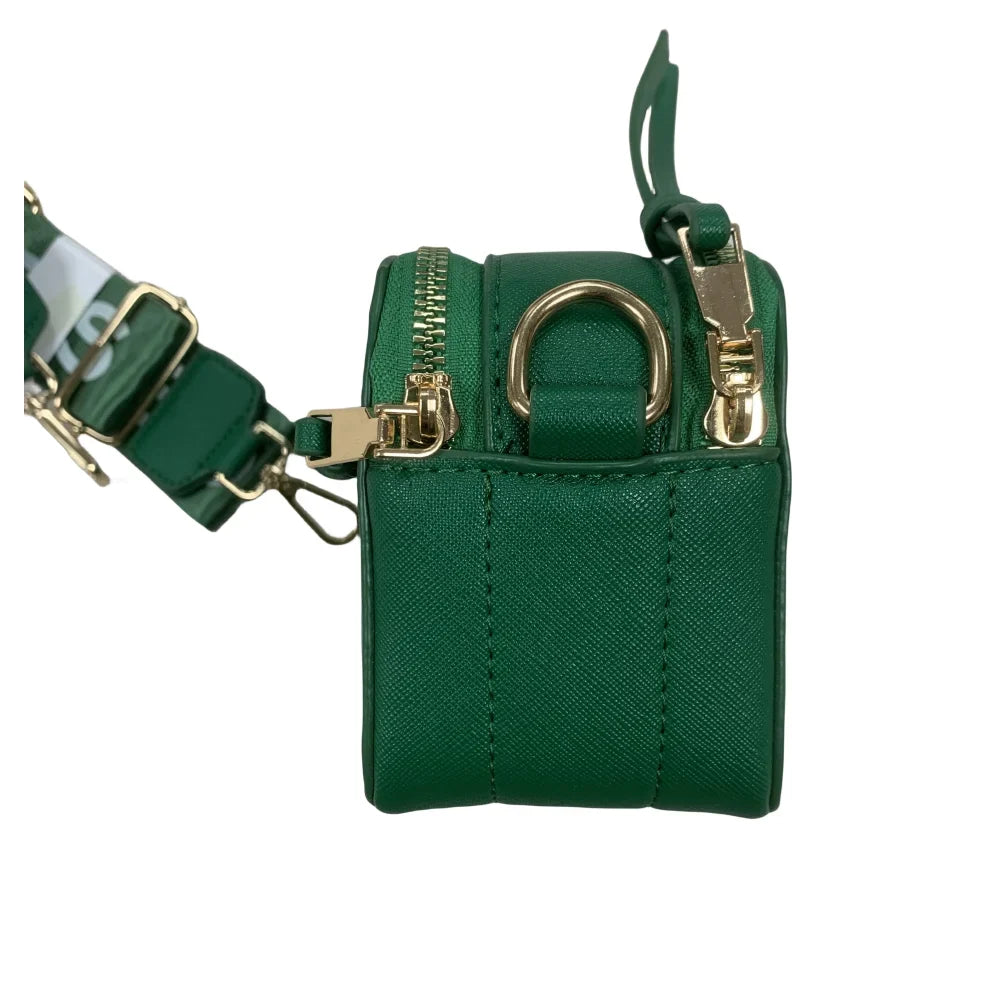 Logo Chain Purple Bag with Strap Snapshot Women's Cross body Leather