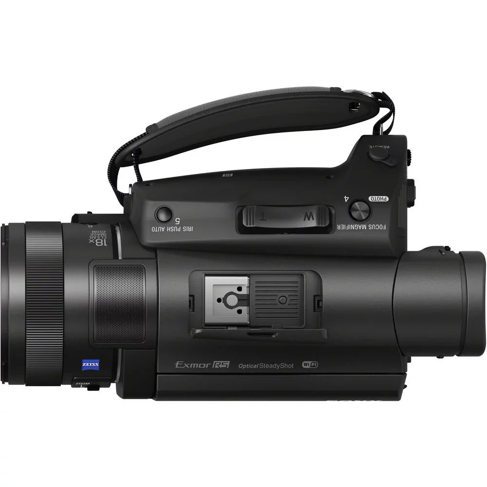 FDR-AX700 + Memory 128GB + Case Handycam with Card Sony Camcorder More HD Video - Carrying and Cable HDMI 4K Camera Star