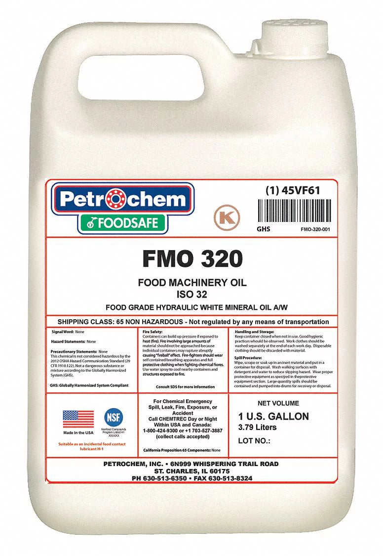 gal.,Pail,ISO 320-001 Hydraulic 320 Oil,1 Petrochem FMO