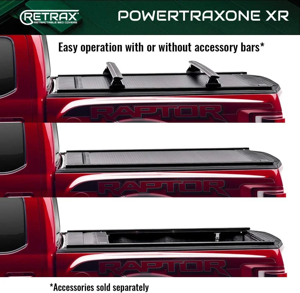 Realtruck 7" Select With Rail PowertraxONE (78.7") Retrax By w/o Retractable 2022-2023 Deck Bed Bed | System 6' Compatible Cover Truck | Tonneau XR T-70862 Tundra Toyota