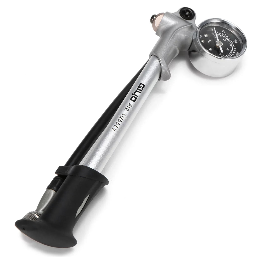 With Front Mountain Front and Pump Valve High atmospheric Schrader Pump Pump for Pressure 300PSI Suspension Bike Lock Lever Gauge with MTB Fork Arealer