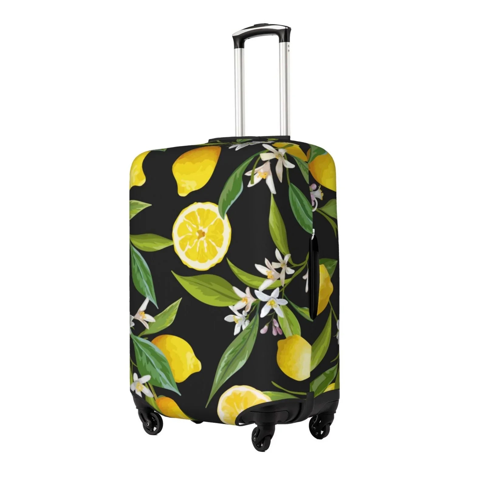 Adobk Stretch Luggage Covers For Suitcase Suitcase Protector Leaves And Women Accessories-Small Luggage Men, Washable Cover, Suitcase Flowers Lemon Fruits Travel Cover, For