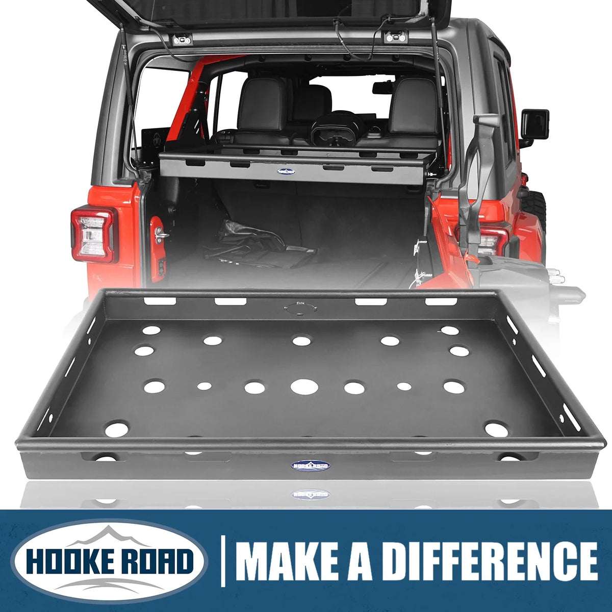 Carrier Steel Top 2018-2023 Wrangler Interior JL fits Cargo Hooke Hard for Jeep Road