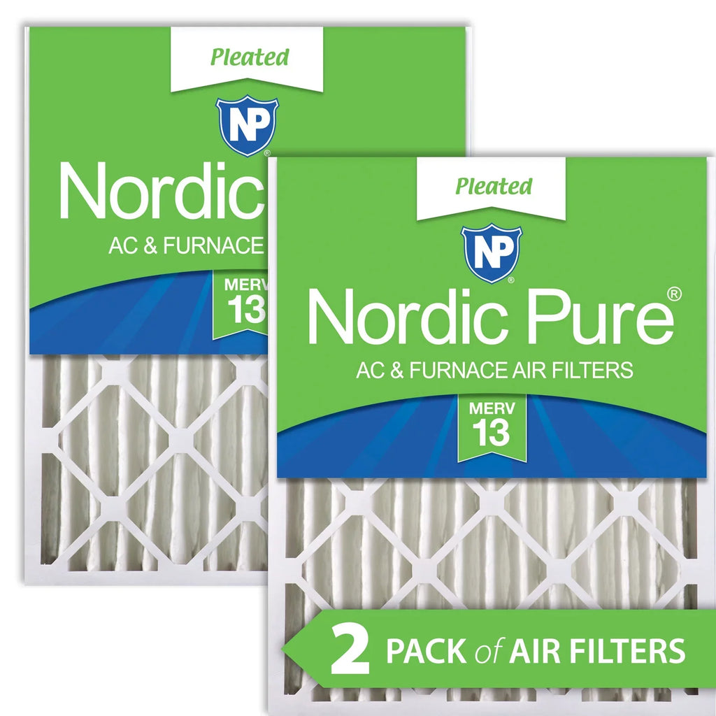 Pack Nordic MERV Pure 20x25x4 5/8) (3 2 Pleated Filters oxygen 13
