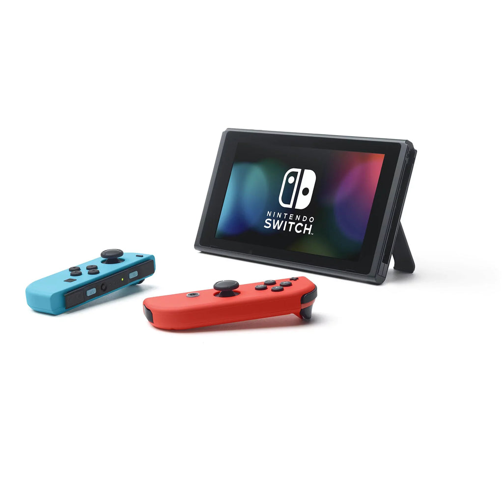 Full 3 Online Neon | with Deluxe Switch 8 Months Accessories Nintendo /Red Joy-Con Bundle: Mazepoly Membership Kart Switch | Console Game Nintendo Download Mario
