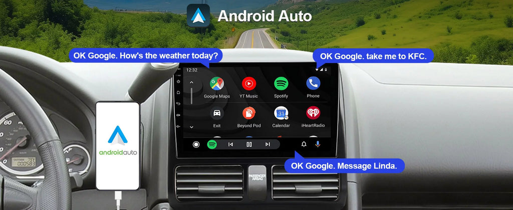 Backup Car Wheel Radio Wireless Android Inch Auto/GPS/Bluetooth/FM/AUX-in/Steering 9 Din TouchScreen 10 Honda with Camera CR-V Stereo 2002-2006 Double Carplay/Android for Built-in Control