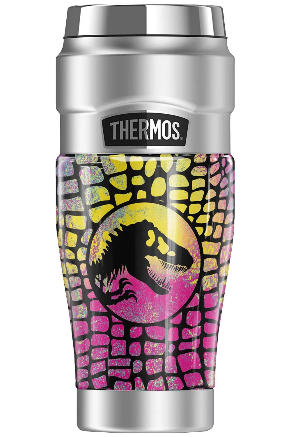 Cmyk Stainless Wall, THERMOS Travel Jurassic World STAINLESS 16oz Steel Double Vacuum KING Neon & Tumbler, Scales insulated