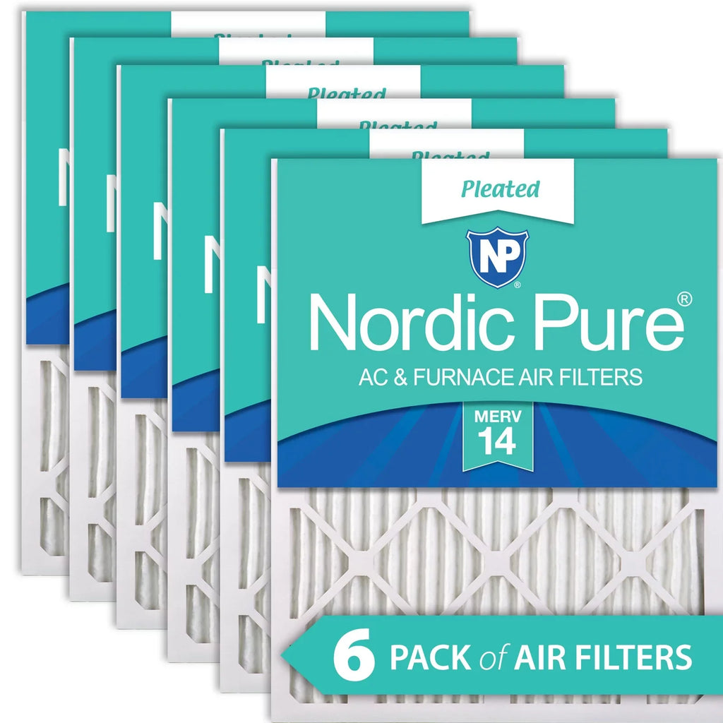 14 6 MERV Nordic Filters 10x24x1 Pure Pack atmospheric Pleated