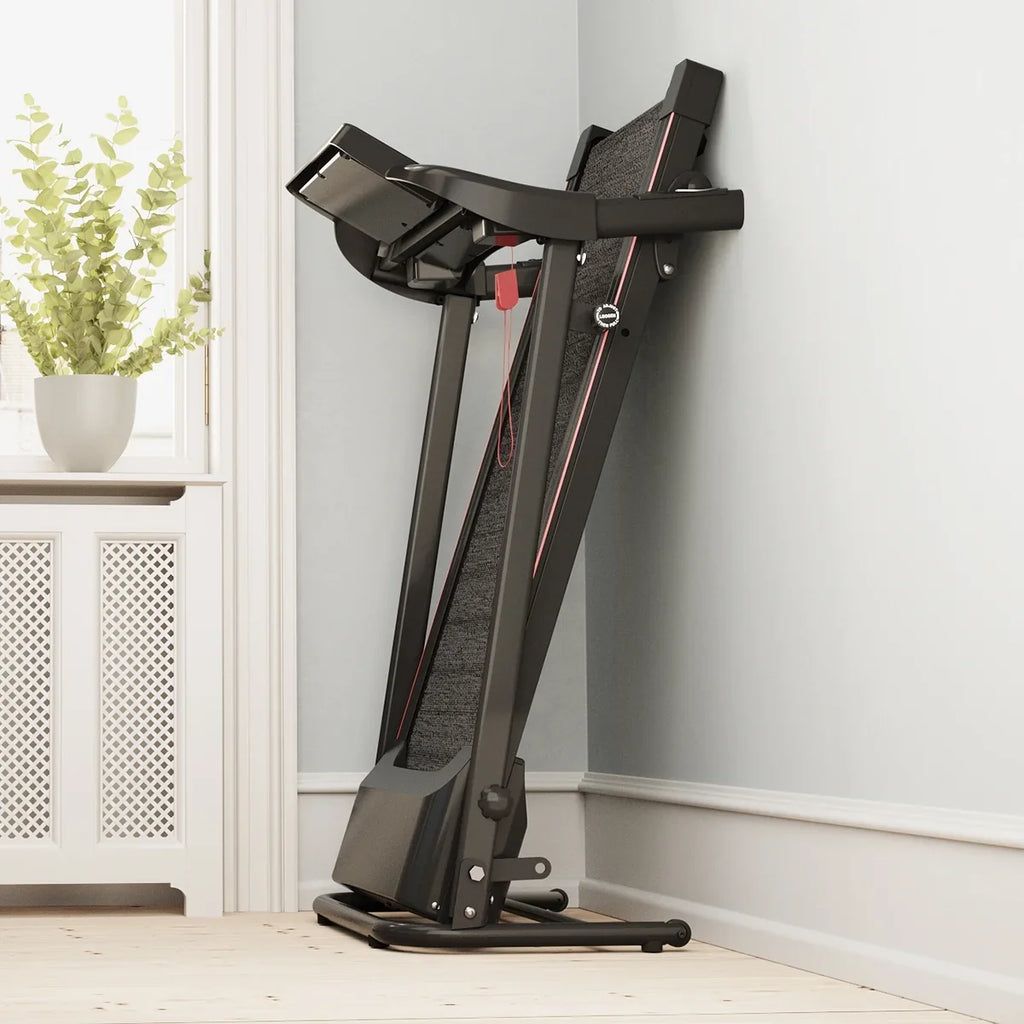 for Fitness Exercise Foldable Max Walking - Training Treadmill - Machine - Equipment Running LCD Bluetooth 12 & Folding Connectivity Mode 2.5HP - Home Cardio with