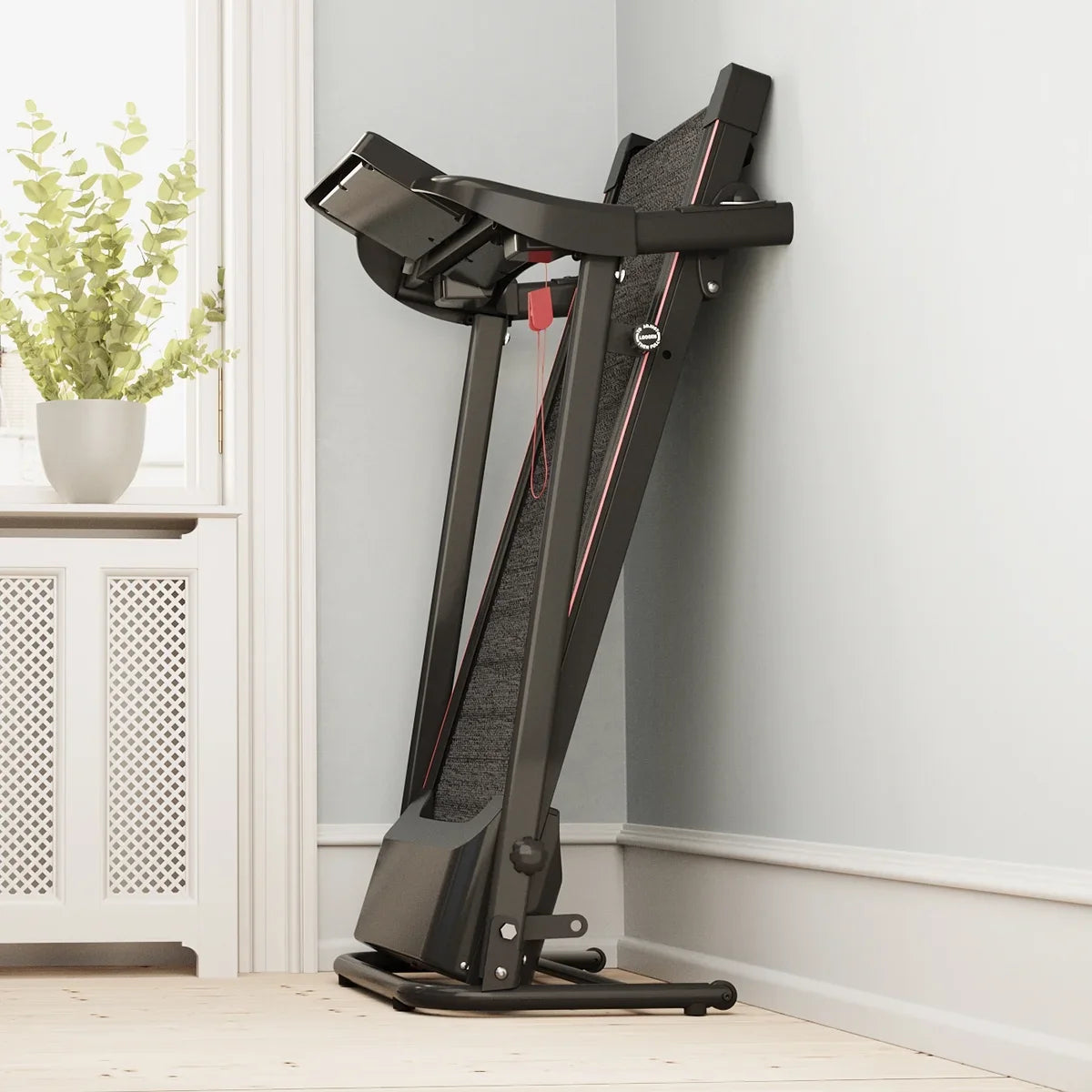 for Fitness Exercise Foldable Max Walking - Training Treadmill - Machine - Equipment Running LCD Bluetooth 12 & Folding Connectivity Mode 2.5HP - Home Cardio with