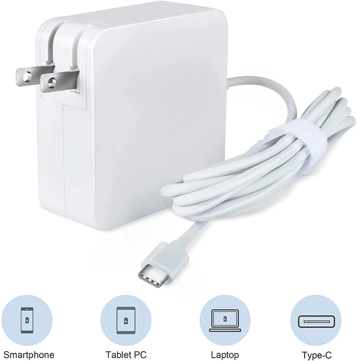 20HY Lenovo Type-C 11e Charger K-MAINS Chromebook 20HW Gen) AC for 5ft Replacement Adapter 65W White Yoga ThinkPad (4th USB-C
