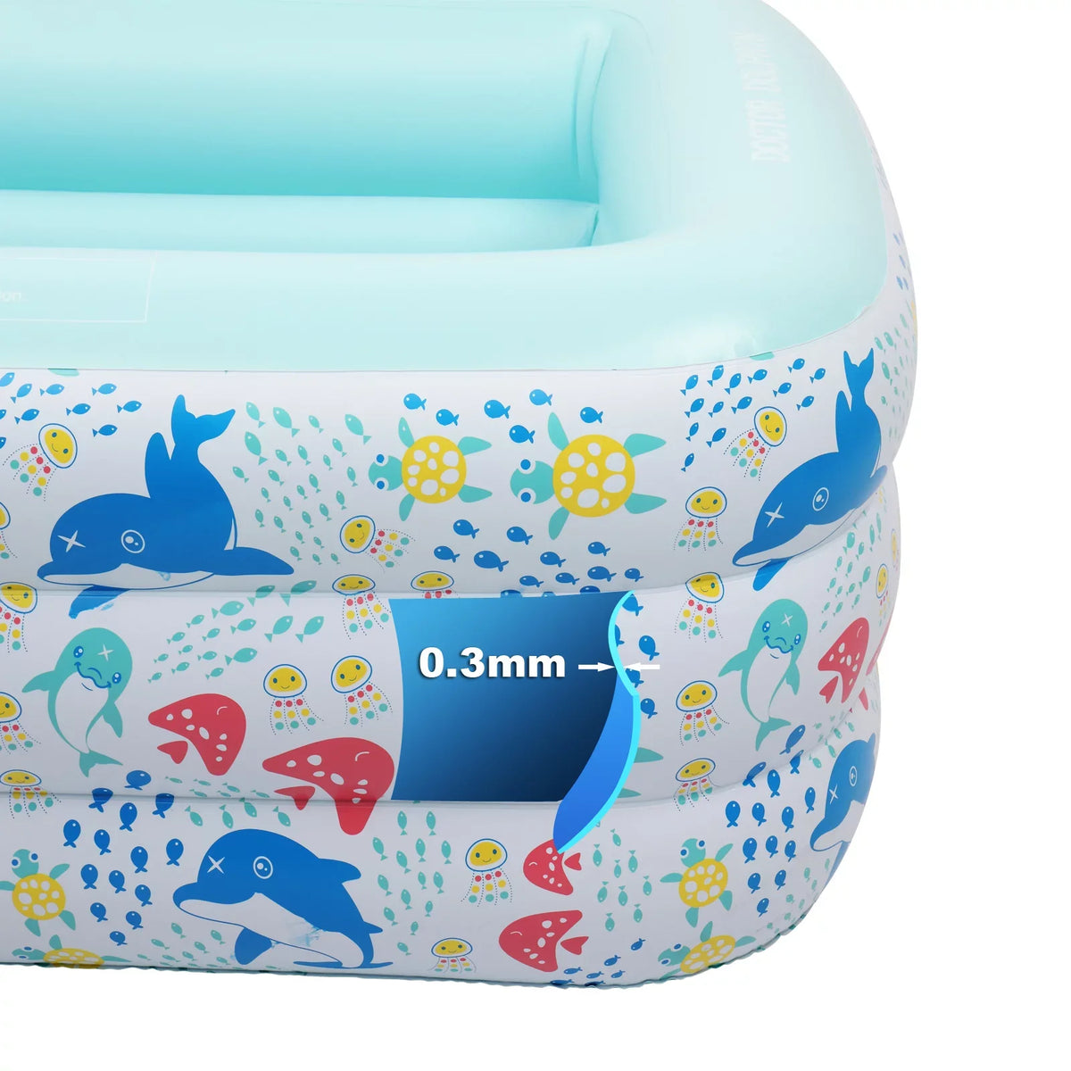& - Swimming air-filled Family Above for Ground XH Pools,air-filled Kids, Swim Full-Sized Indoor Outdoor 82.7"*55"*23.6" Swimming Pool Pool,