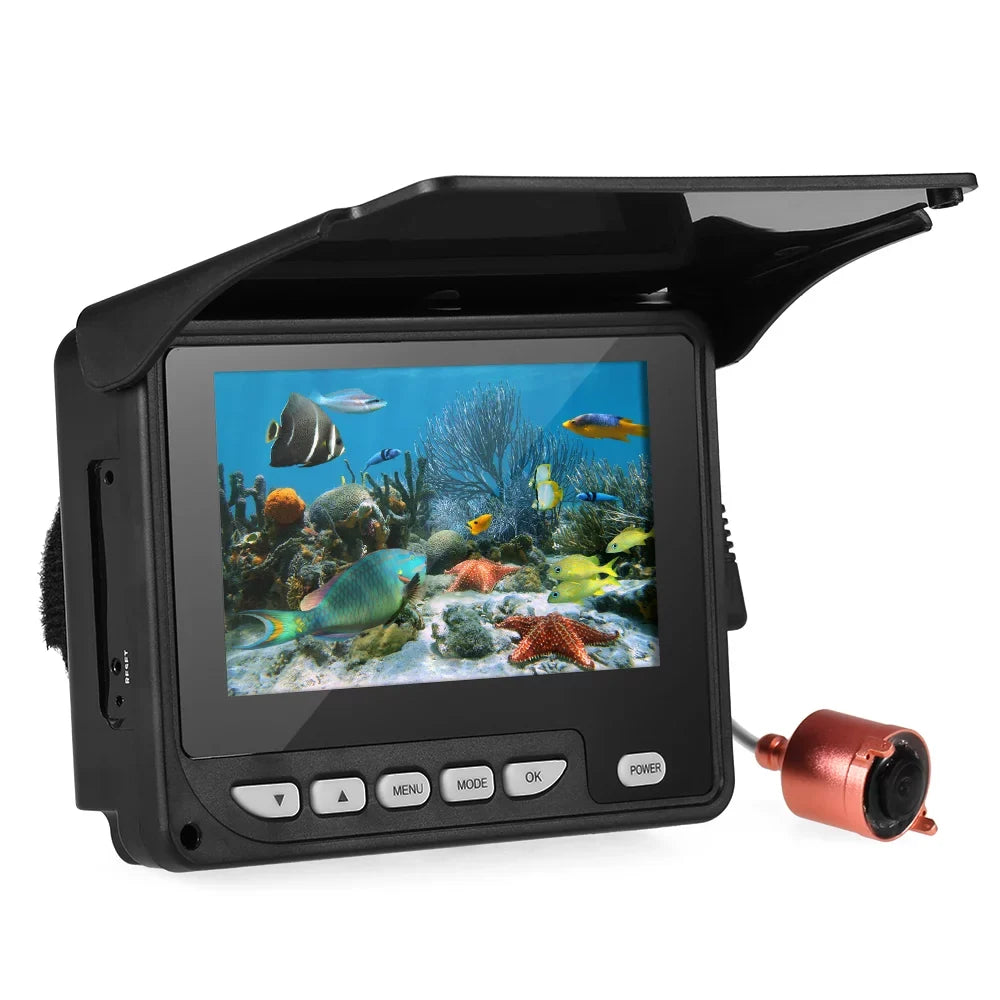 Camera Fishing Ice Waterproof with Inch Night Cable 20M Carry transportable Walmeck Bag Underwater Fishing 4.3 Fish Vision Boat Finder Camera