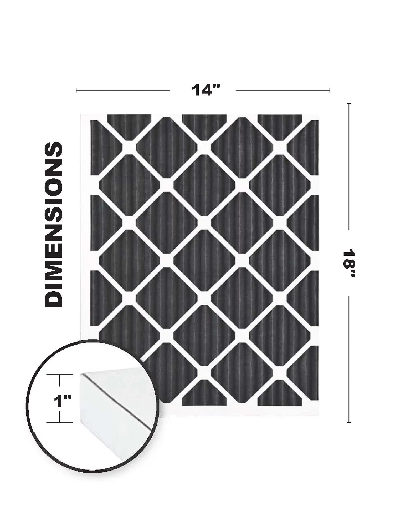 oxygen Carbon Pack) (4 Eliminating Accumulair 14x18x1 MERV 10 Filter Odor