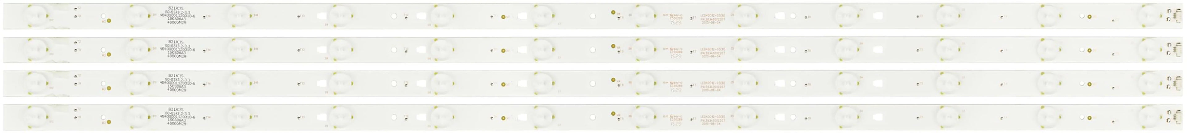 Light (4) Strips 40E3500 Haier Back 40E3500C 30340012207 for LED40D12-03(B)