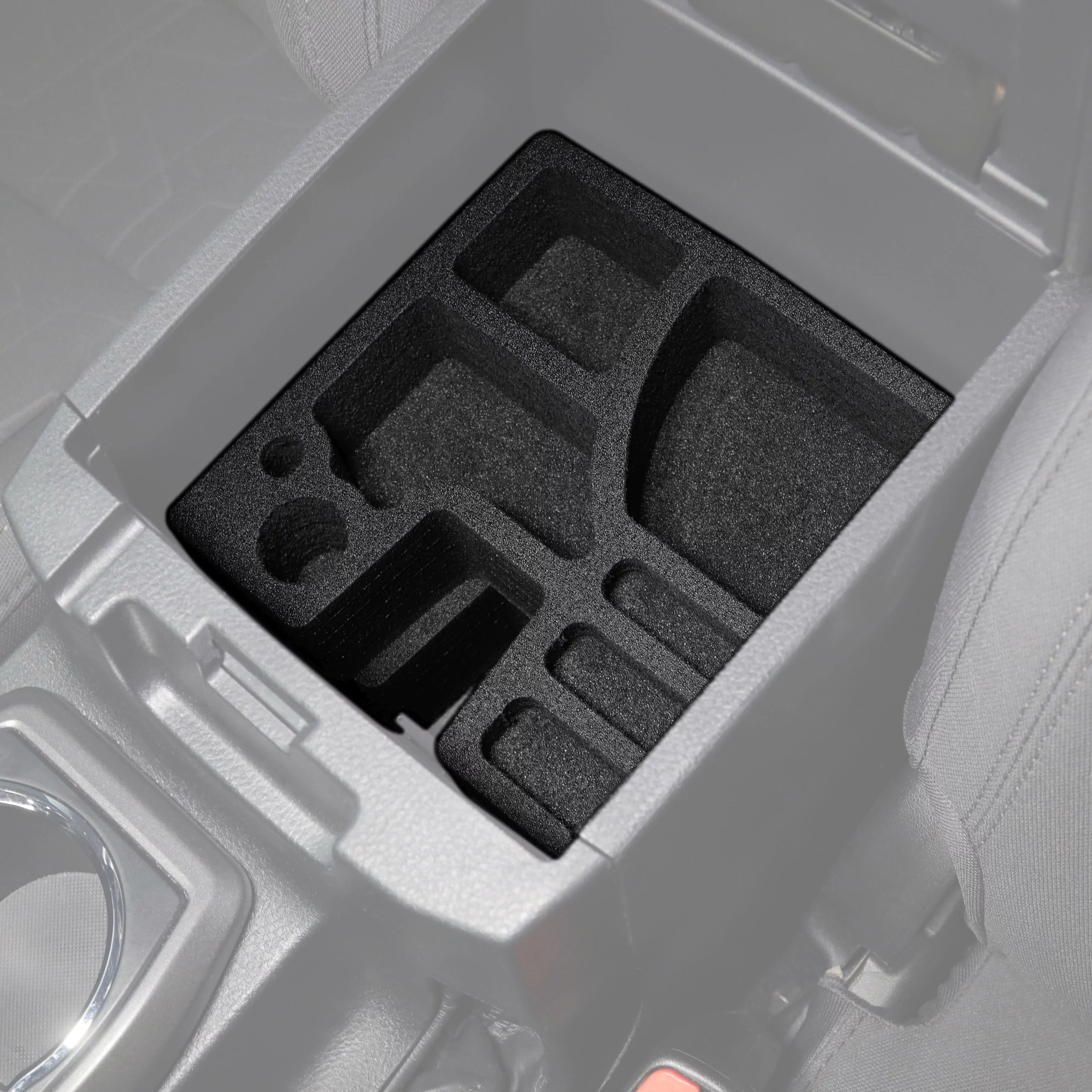 with Console Black Organizer Organizational System Center Red Vehicle Piece Auto 2016-2020 Toyota 2 Anti-Rattle Tacoma Set Inserts Compatible Hound