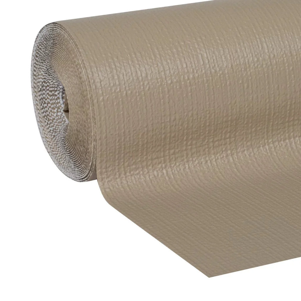 24-Foot 12-Inch 20-Foot, Smooth x 2 Rolls Total EasyLiner Duck Top Non-Adhesive Liner Shelf and Taupe, x 20-Inch