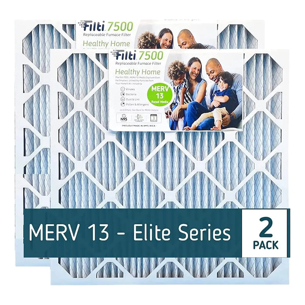 Pleated 20x25x4 HVAC MERV (2 7500 13 Home Filti Pack) Filter atmospheric Furnace