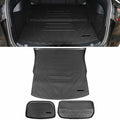 Mats Under Liner Liner TPE Trunk Compatible All 2020-2023 Anti-Slip Ikon Weather Mat Accessories Trunk Tesla Motorsports Waterproof Storage Y with Cargo Interior Cargo Black 3PCS Frunk Model
