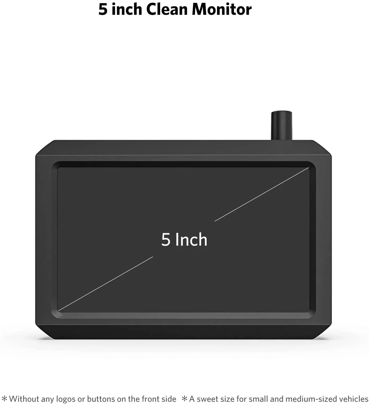 Backup View and HD Trucks, TFT-LCD K7Pro Waterproof Rear HD Camera 5″ Cameras, Support Camera Car/SUV/Van/Mini RV/Pickup 2 Monitor Wireless for for