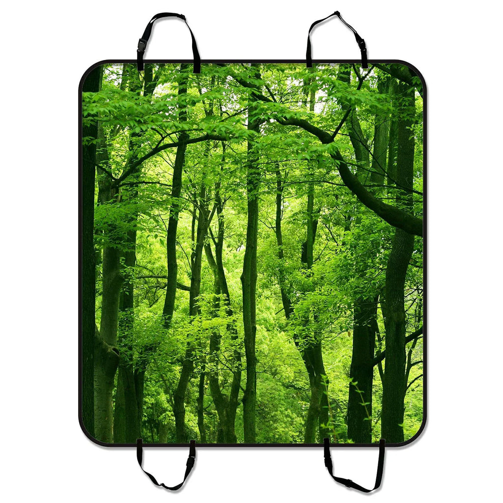 Car Dog SUV 54x60 For Trucks Green GCKG Cars Mat Car Mat Hammock and Forest Beautiful Fresh inches Cargo Mat Seat Pet Cover Trunk Seat