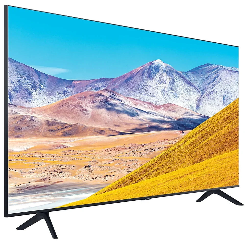 & 65 TV Gear UN65TU8000 60W with Soundbar and Screen Cleaner TV TV Adapter, Bundle Digital Samsung (65TU8000 65-inch 4K Smart Deco Mount, 65" LED UHD (2020) Subwoofer, Essentials Surge TV) Inch Wall