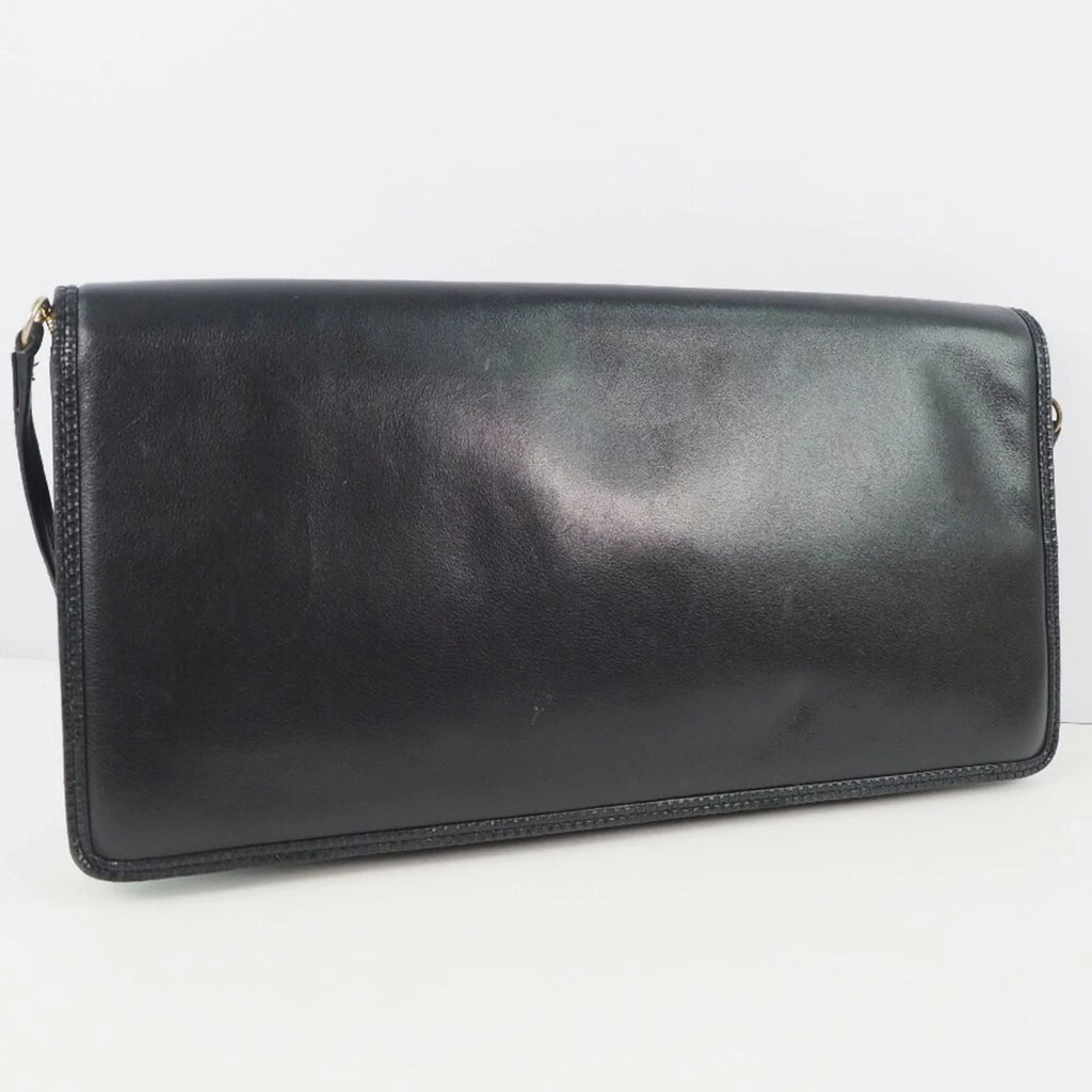 Pre-Owned Black Bally Chain Shoulder Barry Leather Women's (Fair) Bag