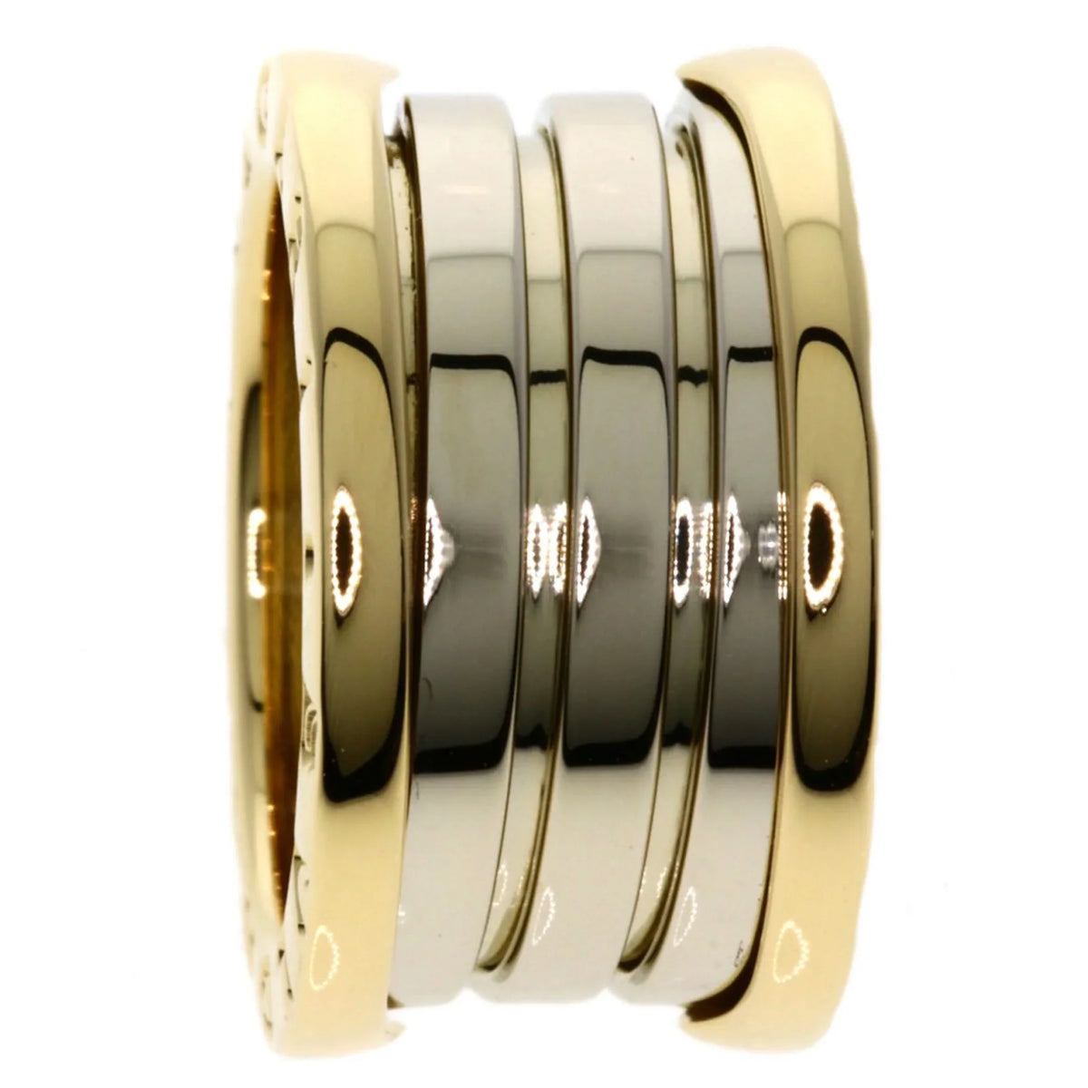 #47 Band Women's 4 Ring Pre-Owned Limited B-zero1 (Good) Bvlgari Ginza K18 Yellow M Gold/K18WG BVLGARI