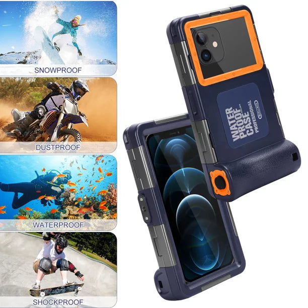 for Professional Photo Diving 6.9 UrbanX (2019) LCD And [15m/50ft] Phones Inch Case Y9 Swimming all with Up Lanyard Underwater Housing Waterproof Snorkeling Protective Video to Surfing