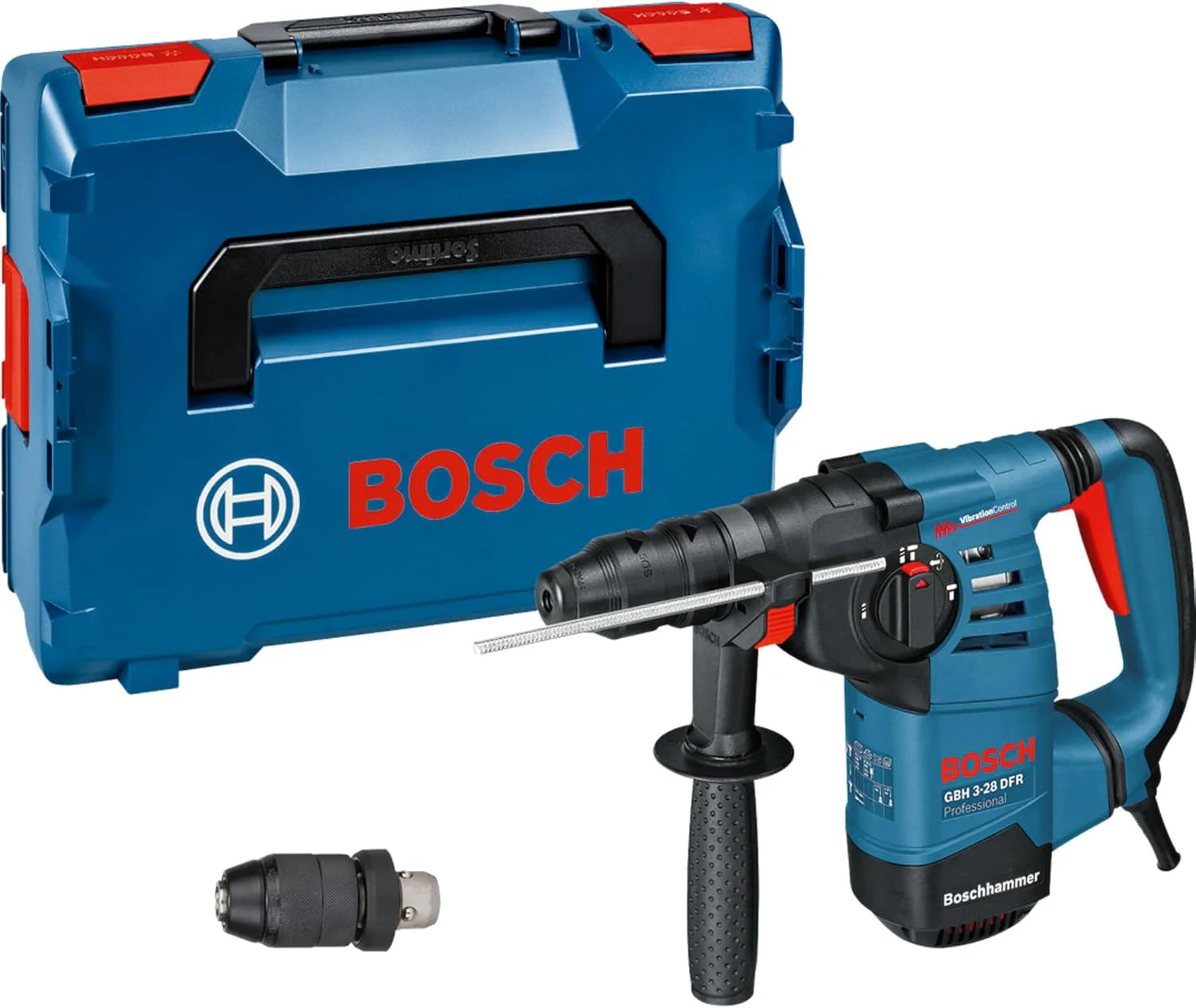 Bosch Professional: Młot Udarowo-Obrotowy Gbh 3-28 Dfr (800 W, Nominalna Prędkość Obrotowa 0 – 900 Min-1, Wymienny Uchwyt Sds Plus, Ogranicznik Głębok