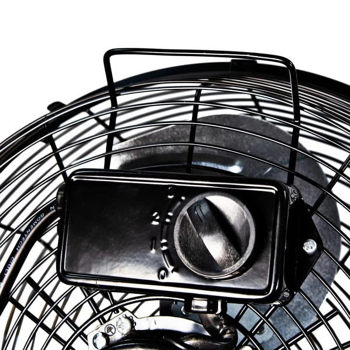 3-Speed Zone 180-Degree Black Carry Adjustable Handle, Comfort Feet, Construction, and with Rubber All-Metal Fan 12” Tilt, Cradle/Floor